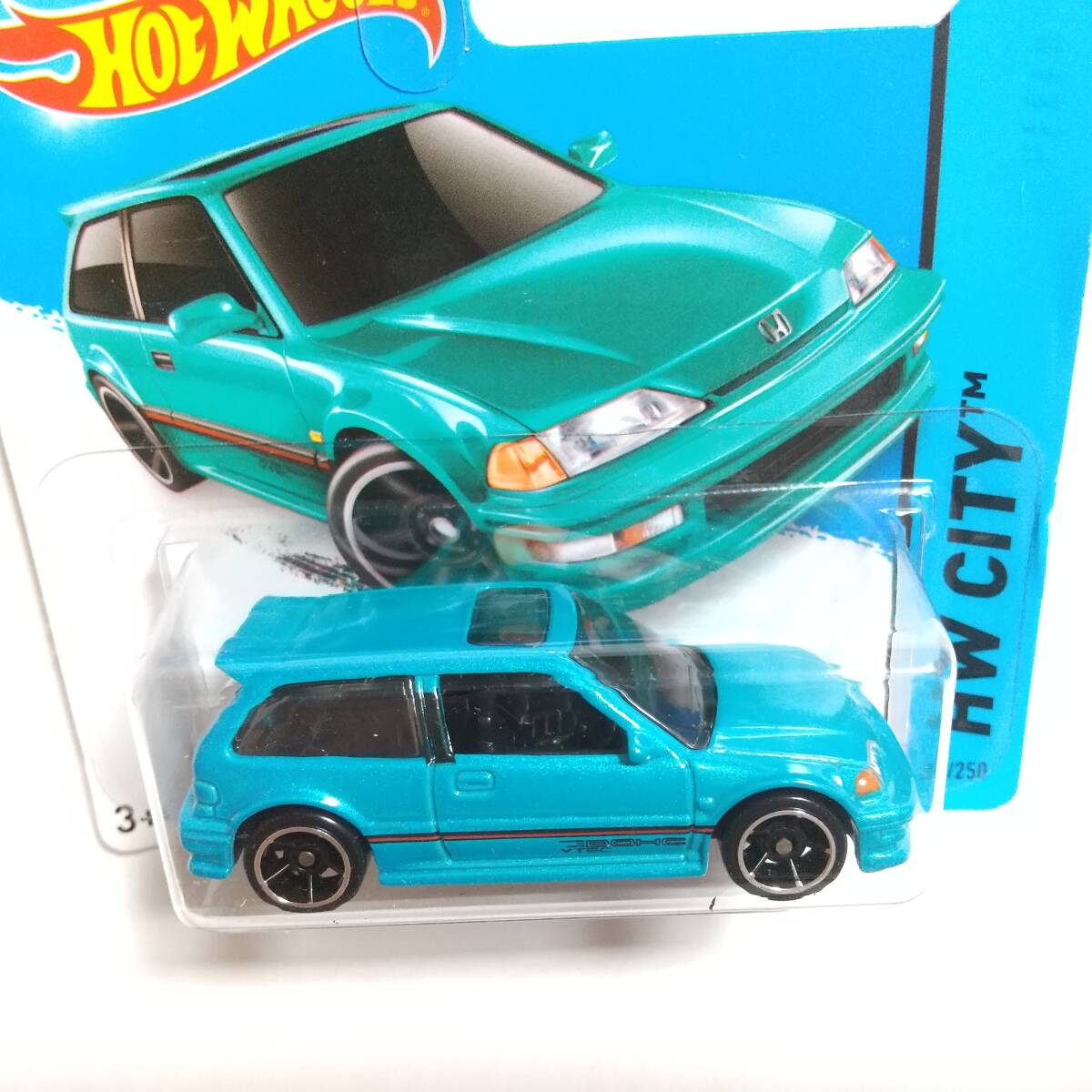 ホットウィール Hot Wheels/1990 ホンダ シビック EF HONDA CIVIC /ショートカード /タンポずれの画像6