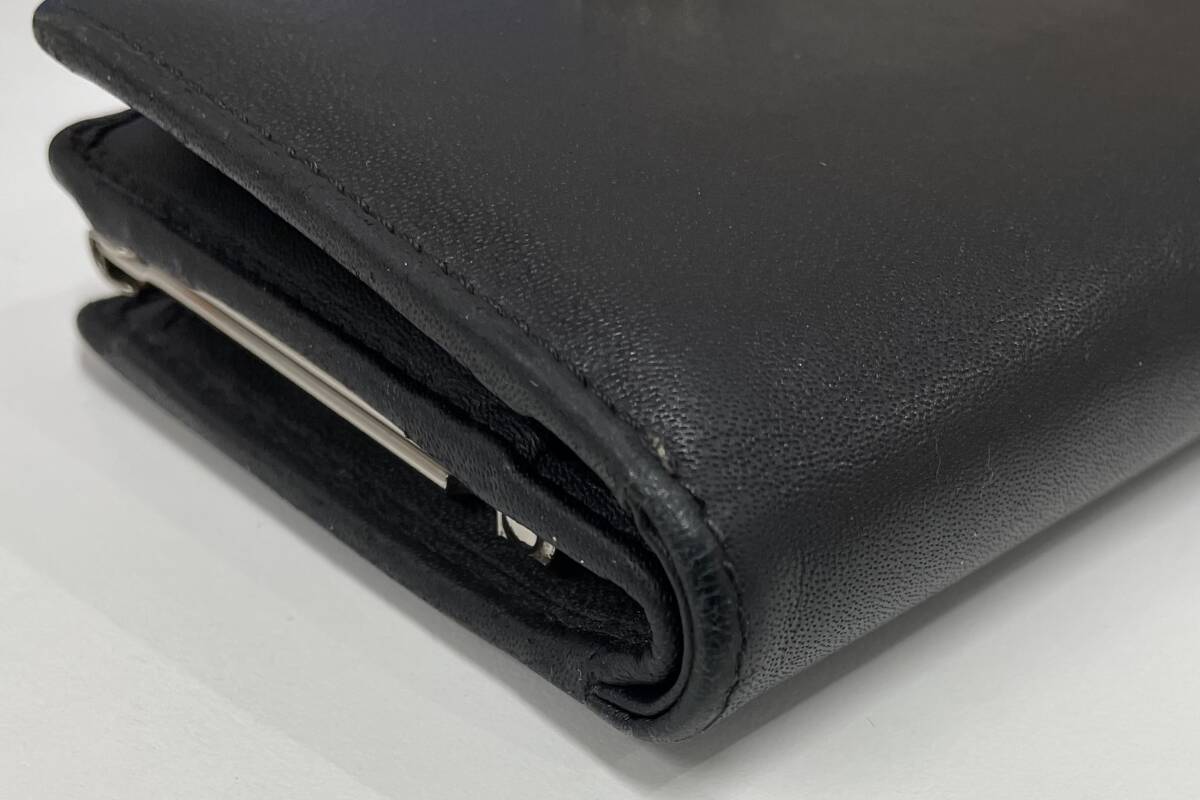 Vivienne Westwood ヴィヴィアン ウエストウッド 二つ折り財布 がま口 ブラック 保管品 注目 ９９円スタート_画像9