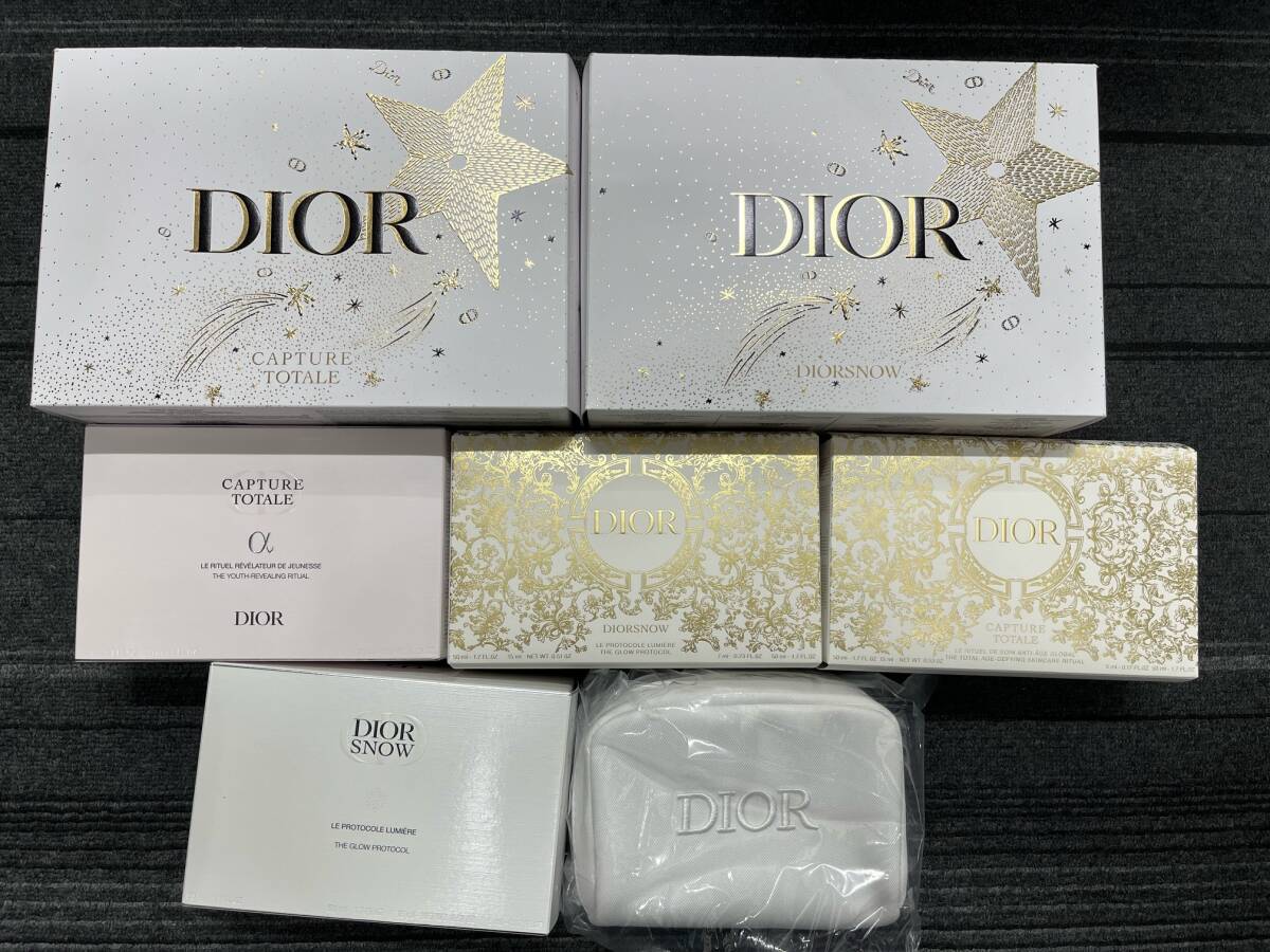 Dior ディオール ノベルティ ポーチ 7点 シュシュ 1点 おまとめ クリスチャンディオール 爆安 99円スタート の画像1