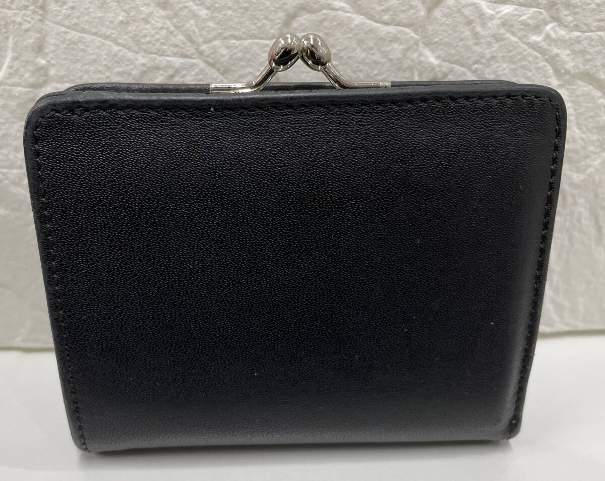 Vivienne Westwood ヴィヴィアン ウエストウッド 二つ折り財布 がま口 ブラック 保管品 注目 ９９円スタート_画像3