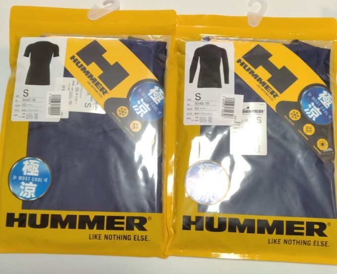 HUMMER  メンズ極涼  アタックベースクールコンプレッション ネイビー色 Sサイズ 合計２枚の画像1