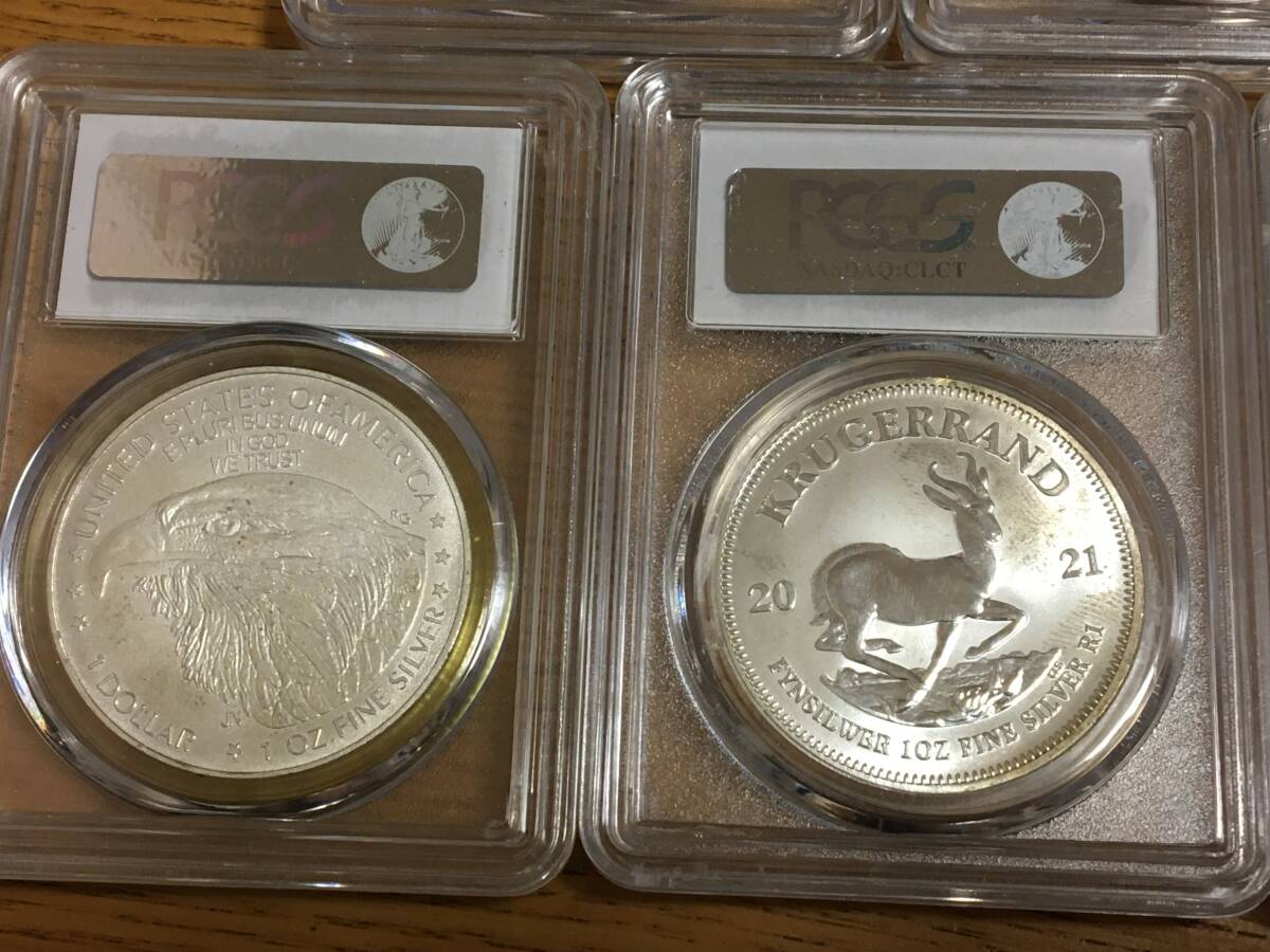 SJ56)収集品⑥世界記念銀貨コイン、メダル　1オンス　色々　10枚_画像9