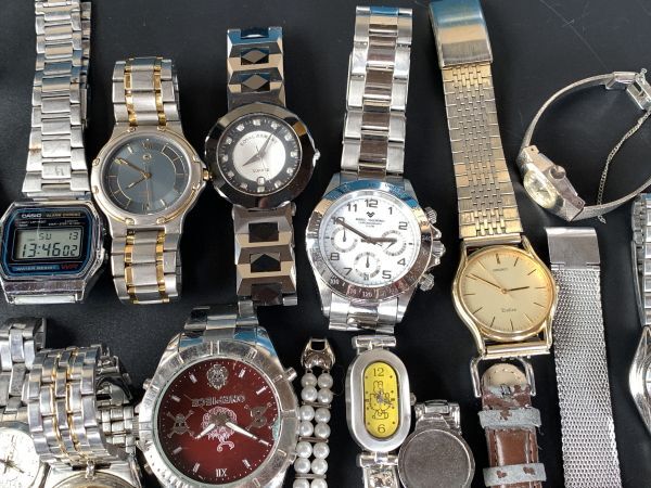 [ Junk ] наручные часы * карманные часы много суммировать грубо говоря 2.5kg SEIKO/ Citizen /CASIO/ One-piece / Kitty Chan и т.п. O0505F