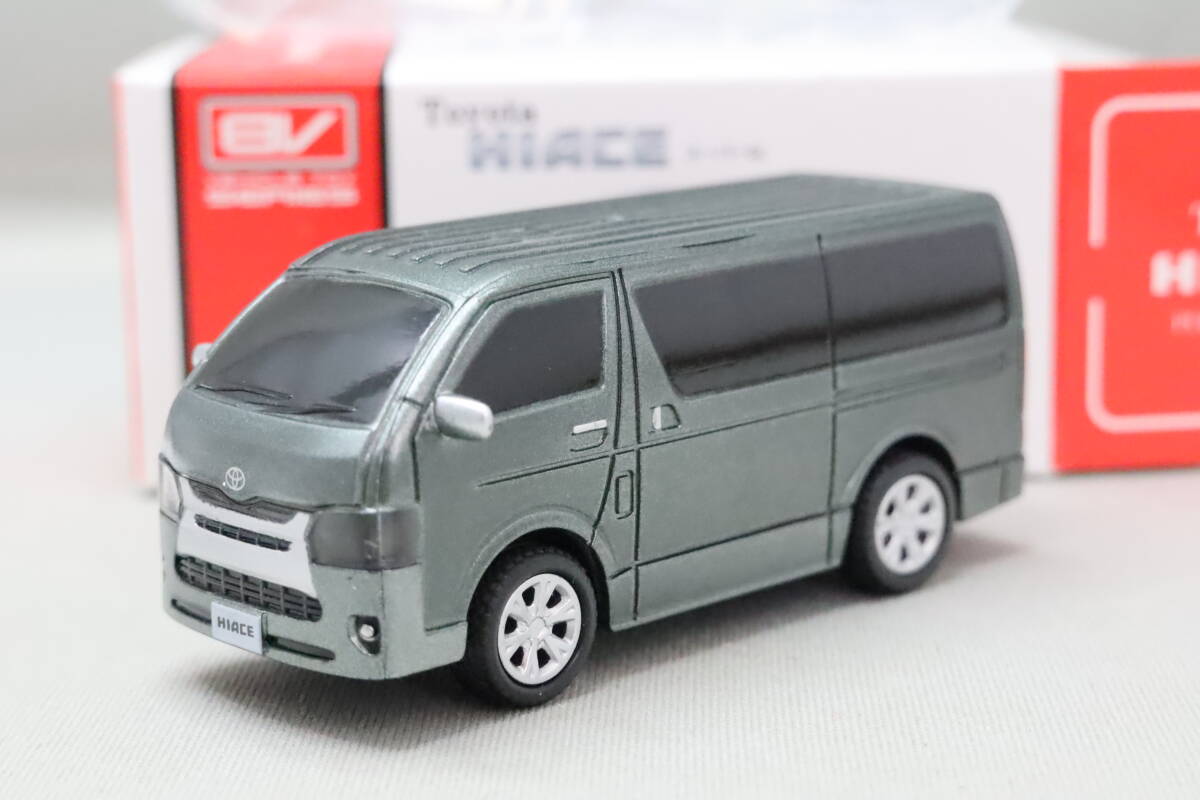 【非売品】BV トヨタ ハイエース スーパーGL グレーメタリック（Break Vehicle Toyota Hiace）プルバックミニカー_画像1