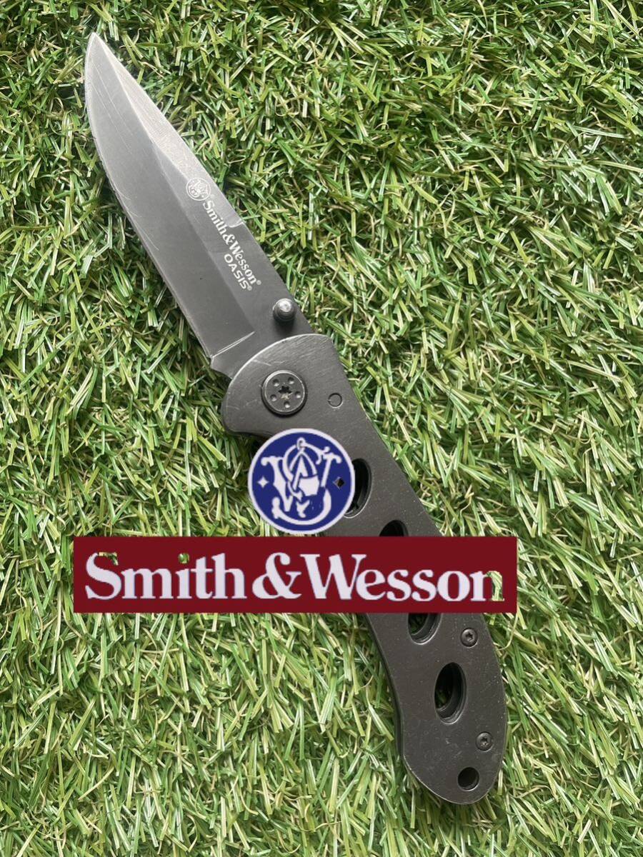 Smith&Wesson #779 OASIS SW423G フォールディングナイフ 折りたたみナイフ の画像1