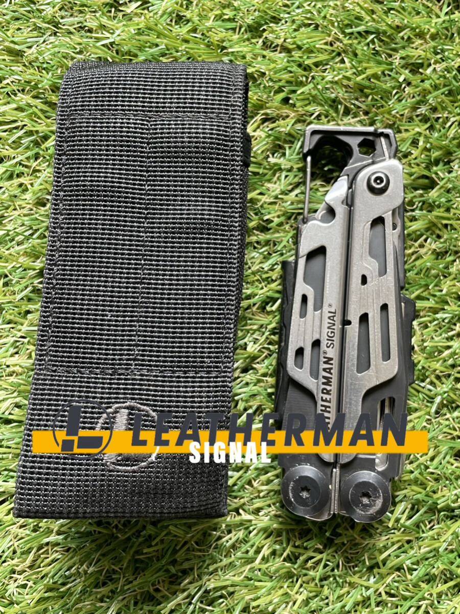 LEATHERMAN SIGNAL Silver 専用MOLLEシース付 マルチツール LEATHERMAN SIGNAL Silver 専用MOLLEシース付 マルチツール