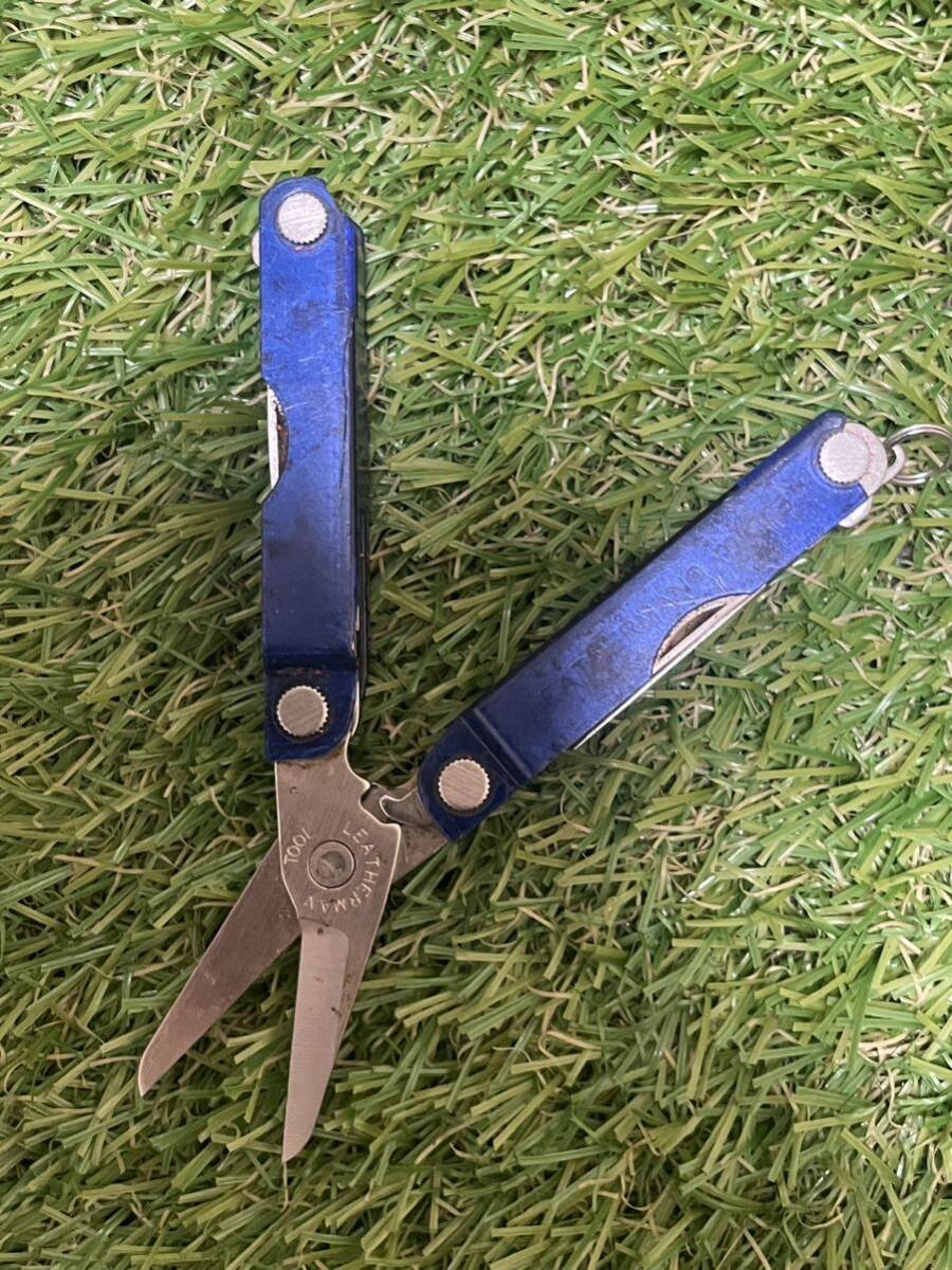 ACT#012 JUNK品　1円スタート　LEATHERMAN MICRA Blue レザーマン ツールナイフ マルチツール マイクラ ハサミ_画像6