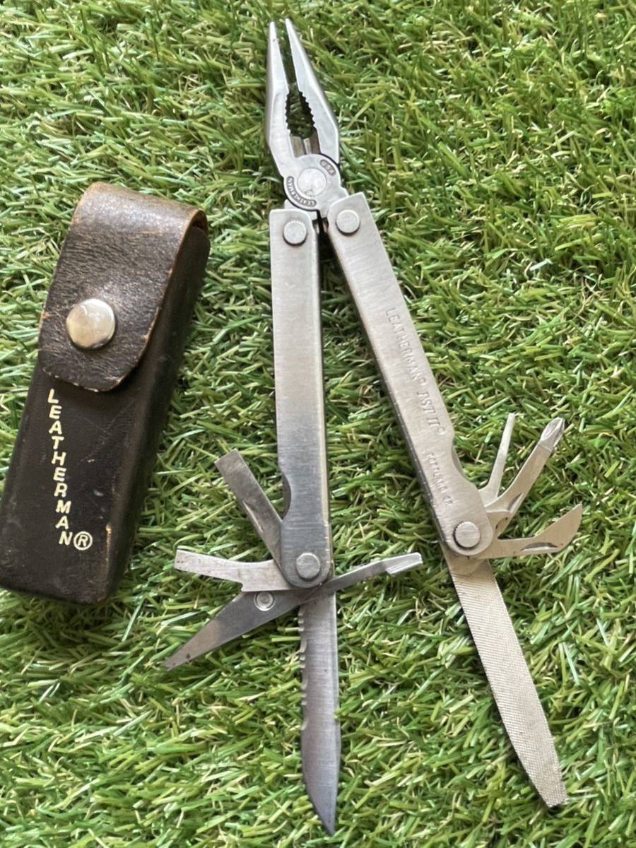 LEATHERMAN PSTⅡ(Pocket Survival Tool)専用レザー製シース付 LEATHERMAN PSTⅡ(Pocket Survival Tool)専用レザー製シース付