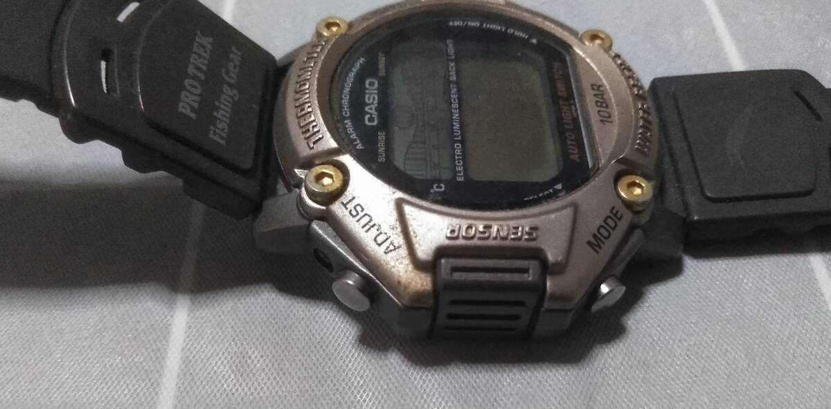 カシオ CASIO PROTREK プロトレック PRT-11FGJ フィッシングギア デジタル クォーツ ジャンク_画像8