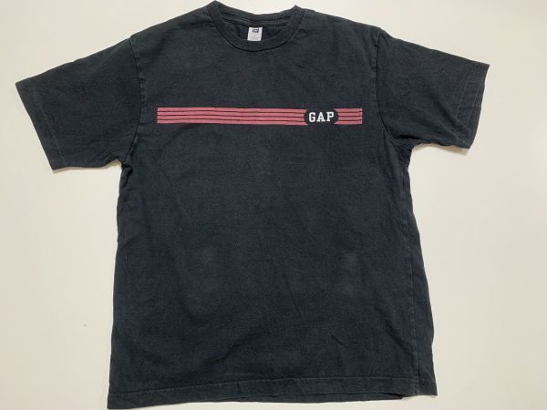 ☆US古着 GAP ギャップ【M】プリント Tシャツ ブラック 黒 コットン　　　　　◆9171◆_画像3