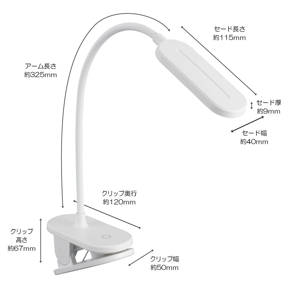  ohm (OHM) electro- machine LED clip light lamp color white LTC-LC12U-WL 06-0988