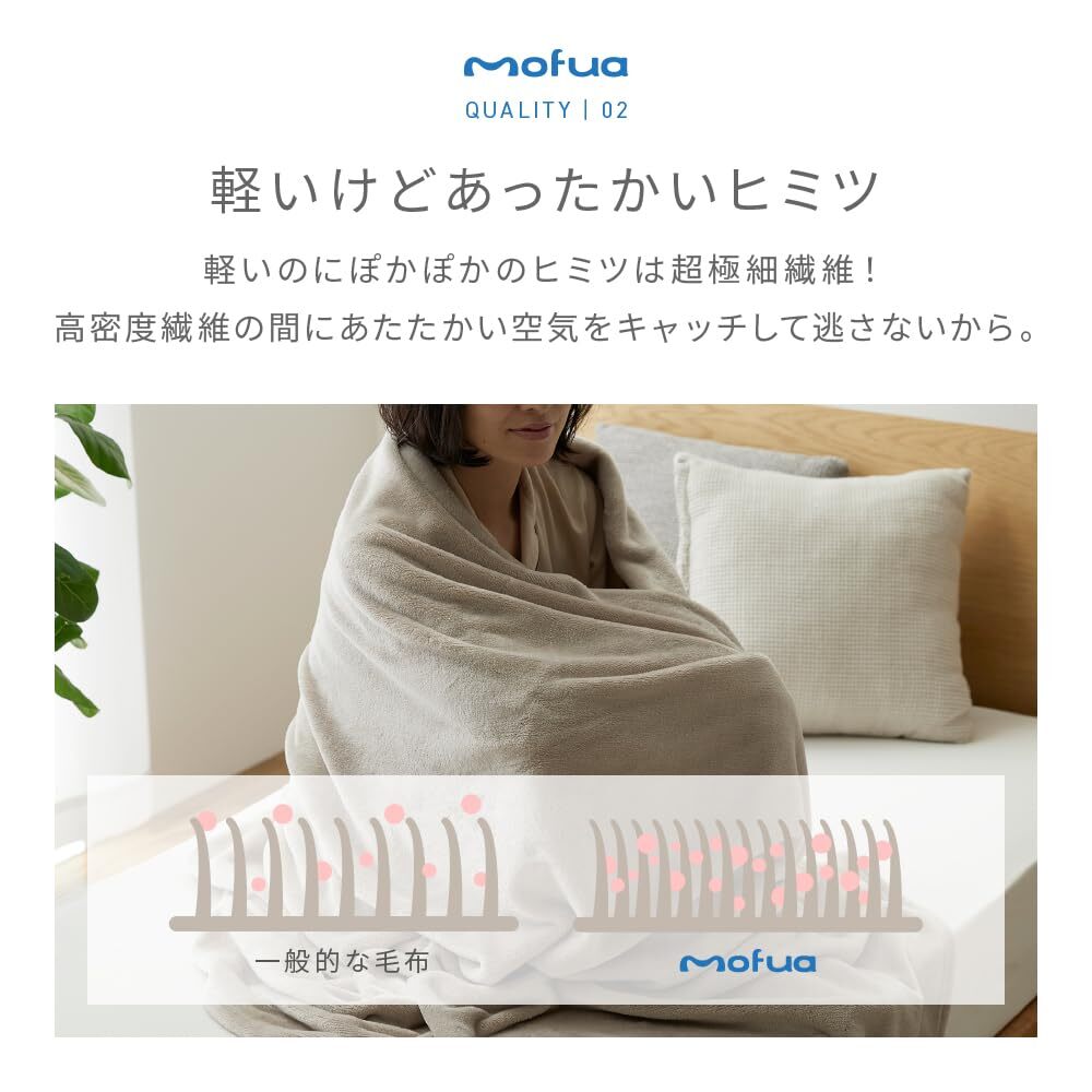 mofua одеяло двойной зимний покрывало mofa микроволокно угольно-серый теплый ............5000036