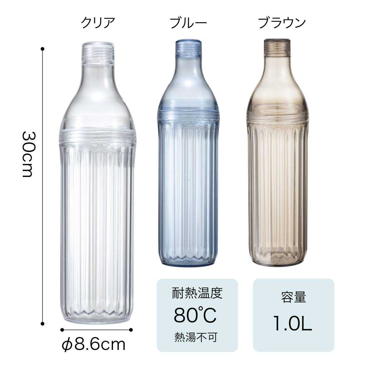 シービージャパン ピッチャー ブルー 1.0L プラスチック製 麦茶 ポット LS ボトル UCA_画像7