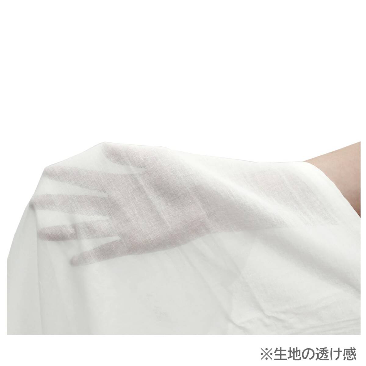 メリーナイト 肌布団カバー ガーゼ ホワイト シングル 約140×190cm 肌布団 キルトケット 綿100% 軽量 通気性 ふんわりやさしい肌_画像3