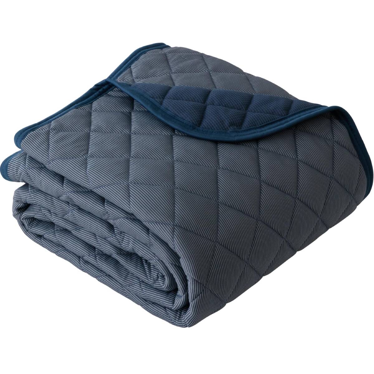 AQUA( aqua ) bed pad autumn all season semi-double indigo navy .. suddenly reversible one annual possible to use long possible to use ....