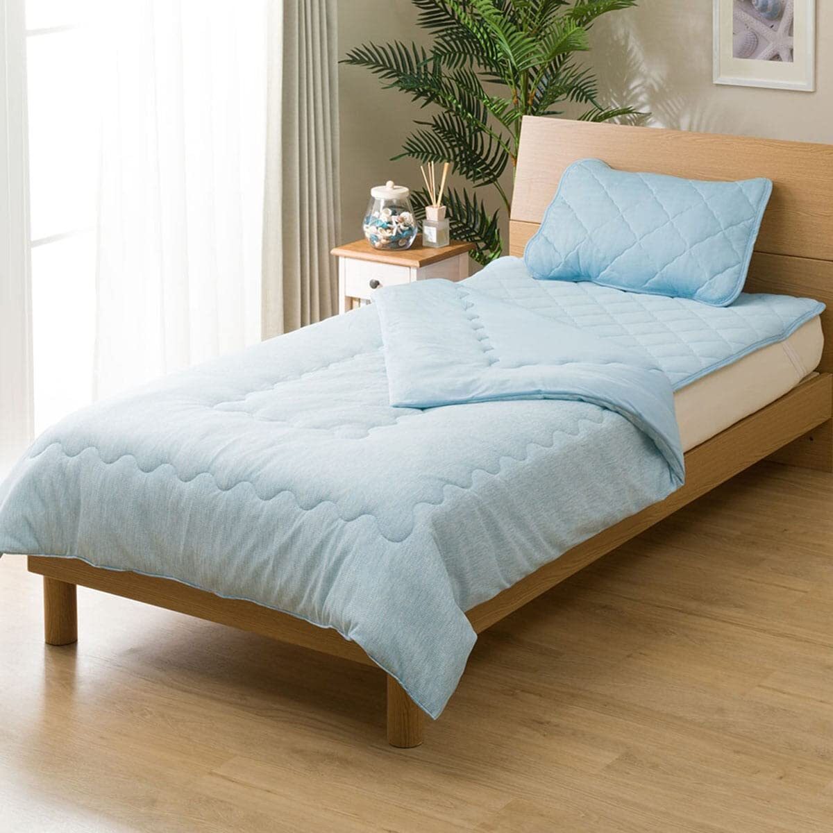 nitoliN cool both sides possible to use contact cold sensation bed pad blue semi-double 120×200cm.... cold want anti-bacterial deodorization ... part shop dried n-s