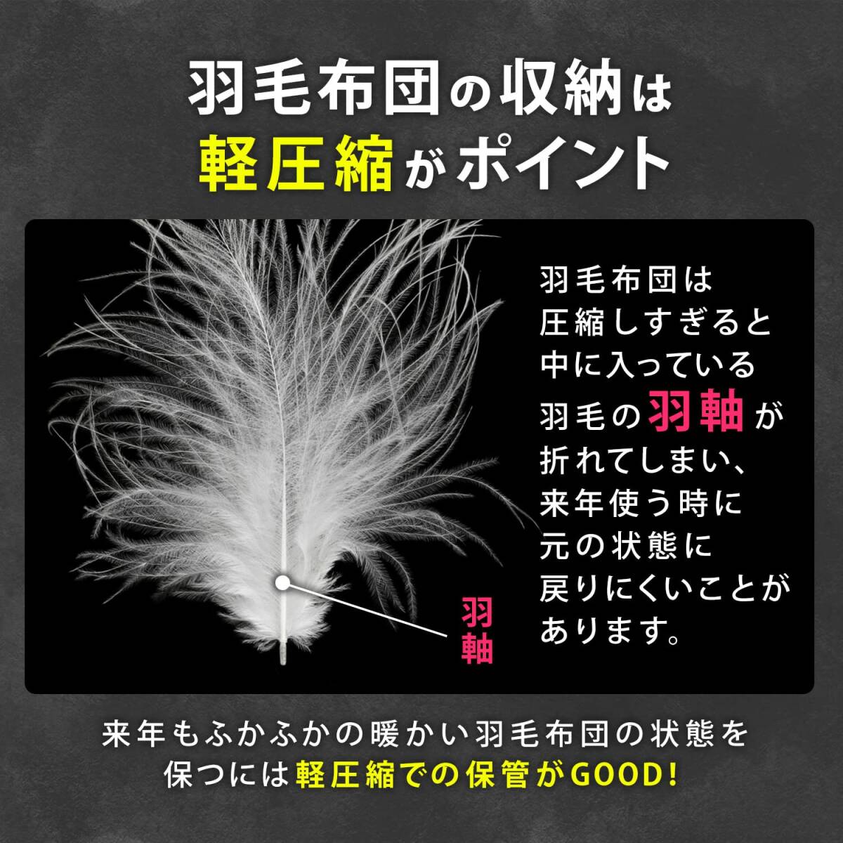 アストロ 羽毛布団収納袋 グレー 2枚組 シングル ダブル兼用 通気性の良い不織布製 布団収納 布団袋 収納バッグ 収納ケース 保管袋 ホコリ_画像4