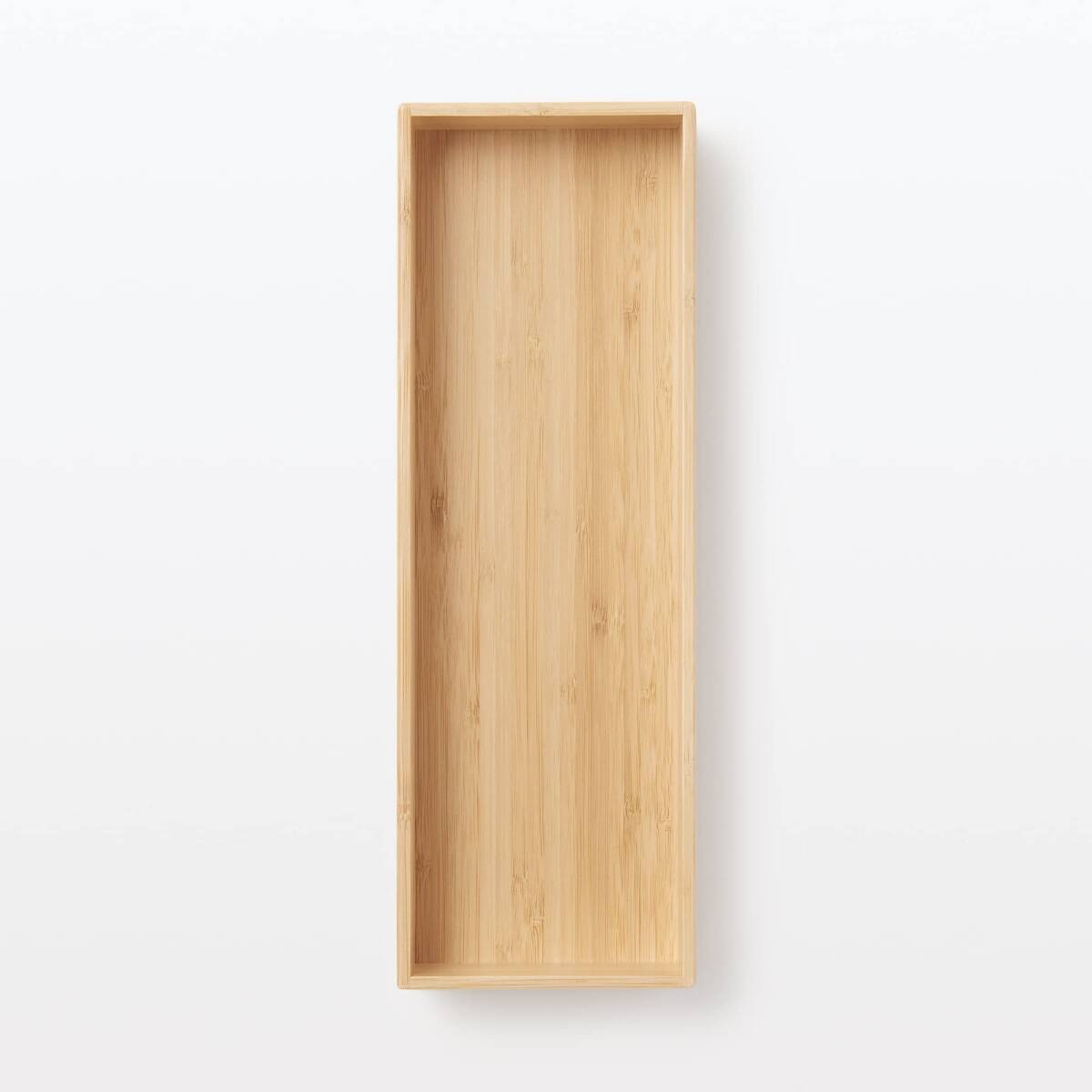 無印良品 重なる竹材整理ボックス 収納用品 大 幅11.5×奥行34×高さ5.5cm 12057895_画像4