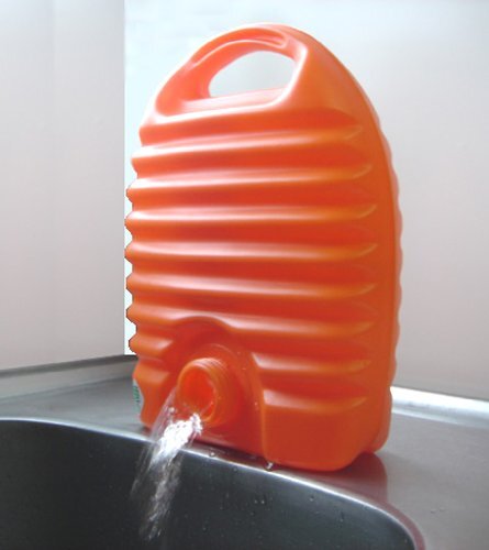 タンゲ化学工業 立つ湯たんぽ オレンジ 3.2L 日本製 袋なし_画像2
