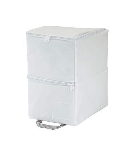 東和産業 収納袋 MSC 2WAY マルチ収納袋 クローゼット ホワイト 衣類・小物用 85694 41×18×5cm_画像1
