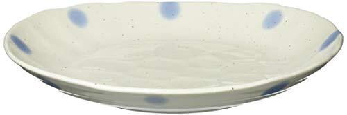 イチキュウ 美濃焼 パスタも映える水玉の和食盛り皿 パスタ皿 カレー皿 楕円 大皿 長辺約25×23cm 深さ約4cm 深皿 オーバル皿 電子レ_画像2