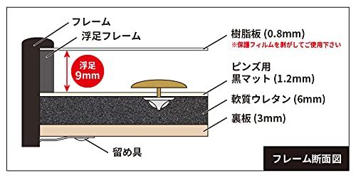 万丈 VANJOH SLIM ピンズフレーム B5判ブラック 106392_画像4