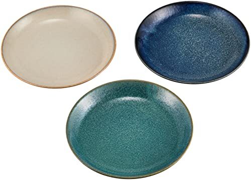 アイトー(Aito) 磁器 ナチュラルカラー 16cmプレート(3色組) 白、緑、藍_画像2