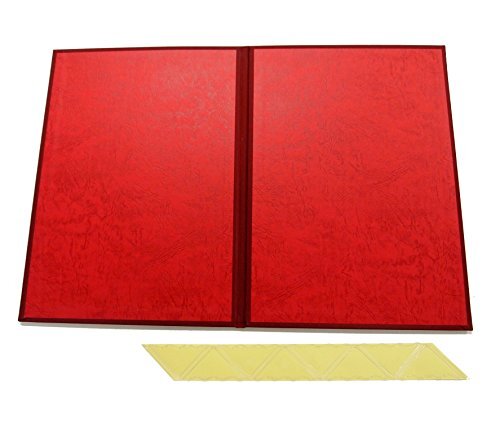 証書ファイル 布クロス貼り 二つ折りタイプ B5判 赤 FSH-B5-R [オフィス用品]_画像2