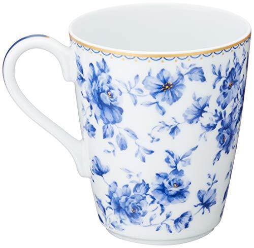 NARUMI(ナルミ) マグカップ ブルーフラワー 300cc 花柄 おしゃれ かわいい 藍色 プレゼント 電子レンジ温め対応 日本製 ギフトボ_画像2