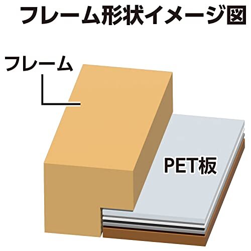 ハクバ HAKUBA フォトフレーム スクウェア 木製 額 カレ 2L サイズ 2面 ブラウン FSQCR-BR2L2 軽くて割れないPET板を_画像9