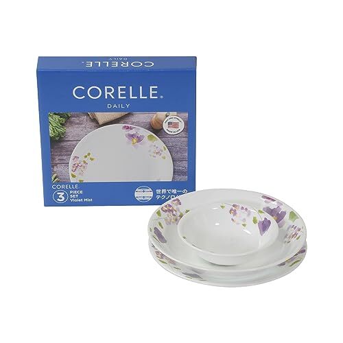 コレール(Corelle) 3点セット 中皿 深皿 小ボウル 割れにくい 軽量 電子レンジ対応 オーブン対応 食洗機対応 デイリー バイオレット_画像5