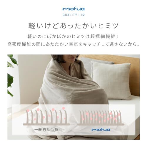 mofua одеяло полуторный зимний покрывало mofa микроволокно Brown теплый ............50000206