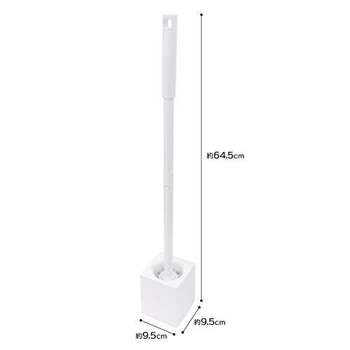 o-e toilet brush long case attaching brush length 9.5× width 9.5× height 64.5cm white small of the back .... first of all, .. Tama .. cleaning slim 