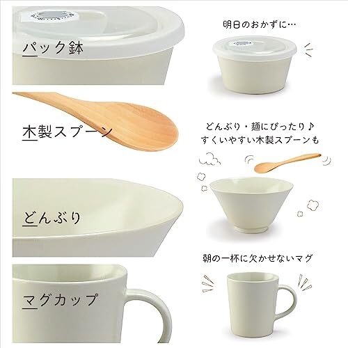 aito製作所 美濃焼 「 シエル 」 食器 セット 一人暮らし 6点 セット 白 食洗機 電子レンジ対応 日本製 567-509_画像3