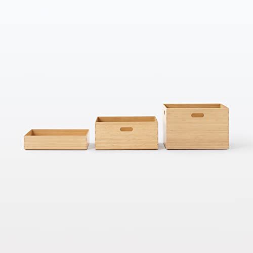 無印良品 重なる竹材長方形ボックス 収納用品 小 幅37×奥行26×高さ8.5cm 12047315_画像9