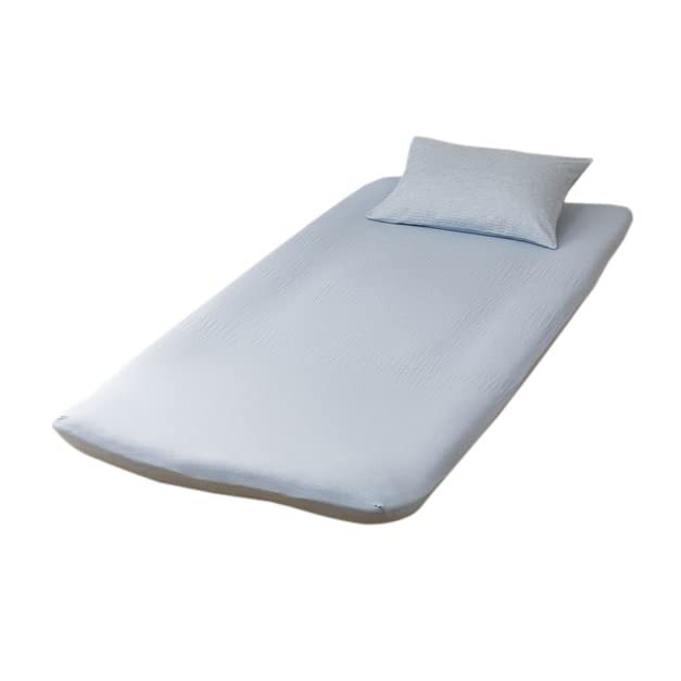 [NITORI]. futon * bed sheet (SS) 7523399 blue 1. single 
