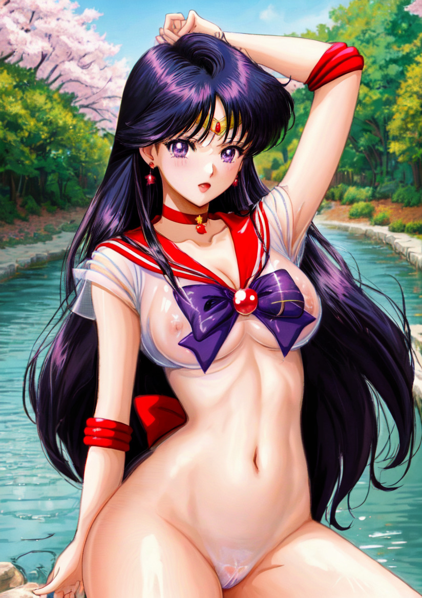 [102] Pretty Soldier Sailor Moon sailor ma-z anonymity shipping A4 art poster illustration same person beautiful young lady beautiful woman fan art anime sexy 