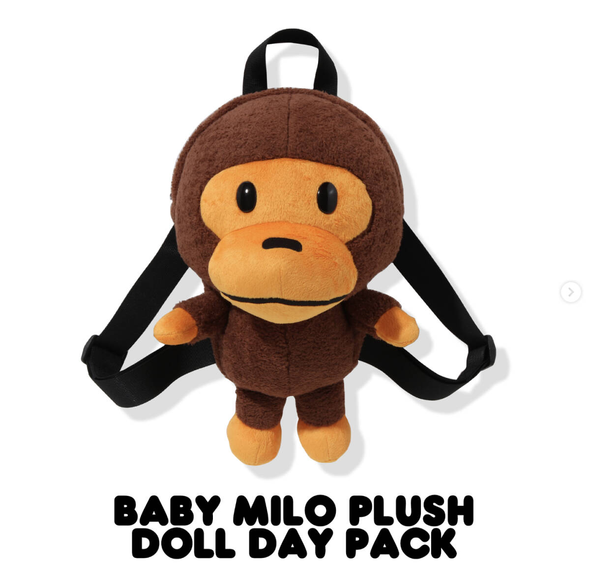 タグつき新品 BAPE KIDS BABY MILO PLUSH DOLL DAY PACK タグつき新品 BAPE KIDS BABY MILO PLUSH DOLL DAY PACK