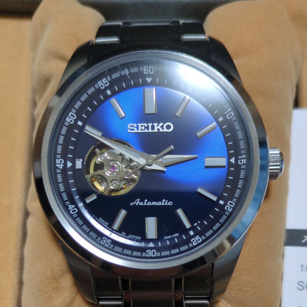 SEIKO SELECTION自動巻機械式時計 SCVE051 ブルー ほぼ未使用品 保証残あり