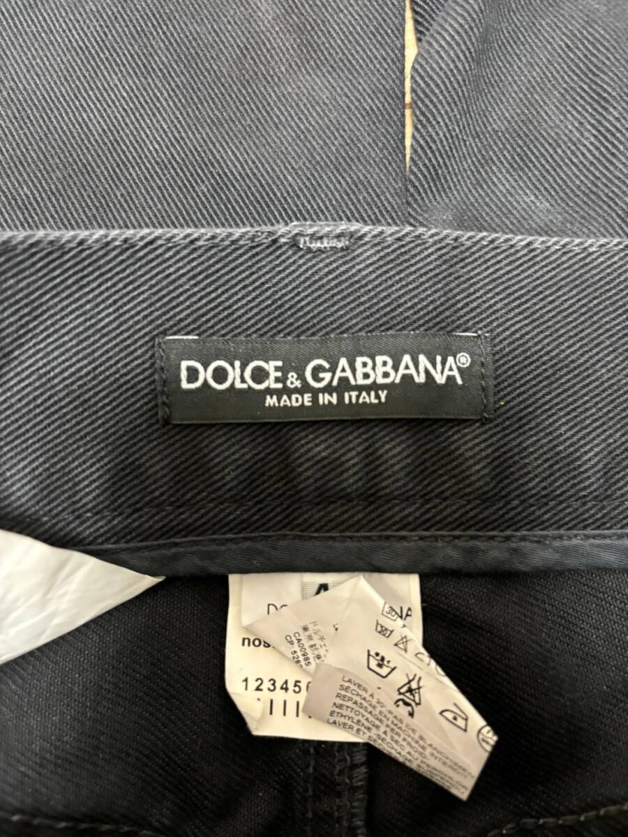 [DOLCE&GABBANA] 14Classic ハードダメージ加工 バックプレート ブラックデニムパンツ 44 イタリア制 GZN9TT ドルチェアンドガッバーナ