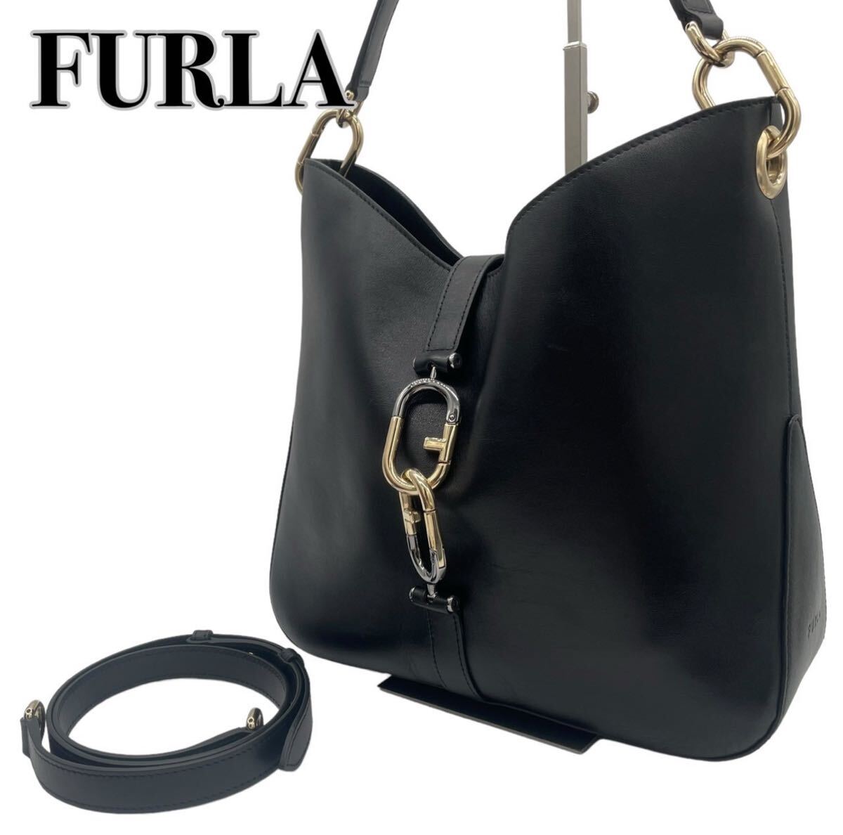 美品FURLA フルラ レザー シレナ 2WAY ショルダーバッグ_画像1