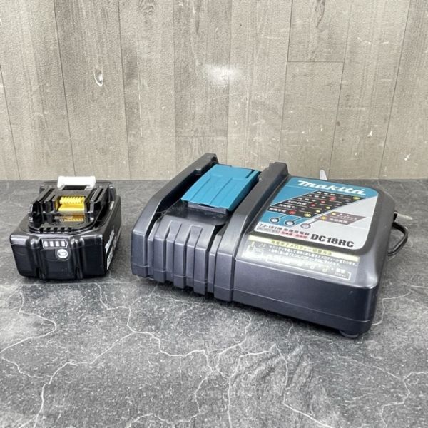 マキタ 急速充電器 18Vバッテリー セット 【中古】動作保証 makita DC18RC T BL1830B 電動工具 /57542_画像1