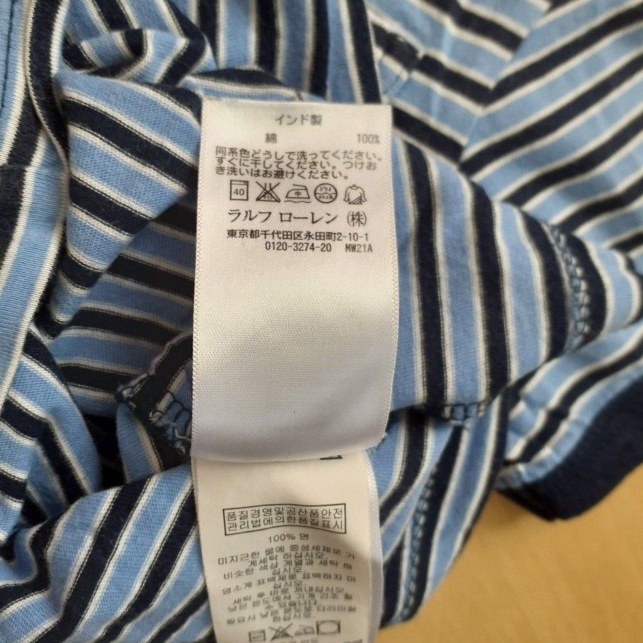 ラルフローレン ボーダー Tシャツ12M 80㎝ 半袖　子供服　ベビー服