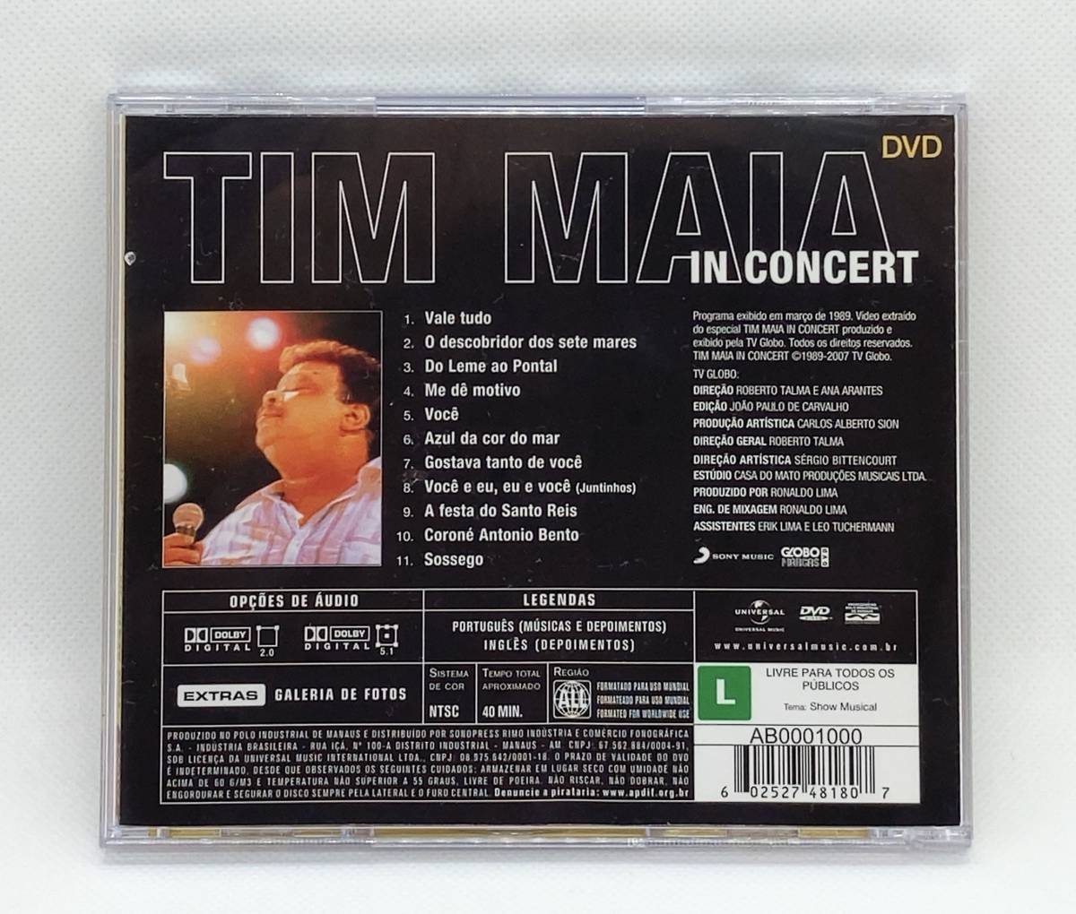 【 美品！ レア DVD 】◎ TIM MAIA チン・マイア / IN CONCERT （1973） ◎ ブラジリアン・ソウル ◎ ブラジル盤 BOX CD より単品_画像5