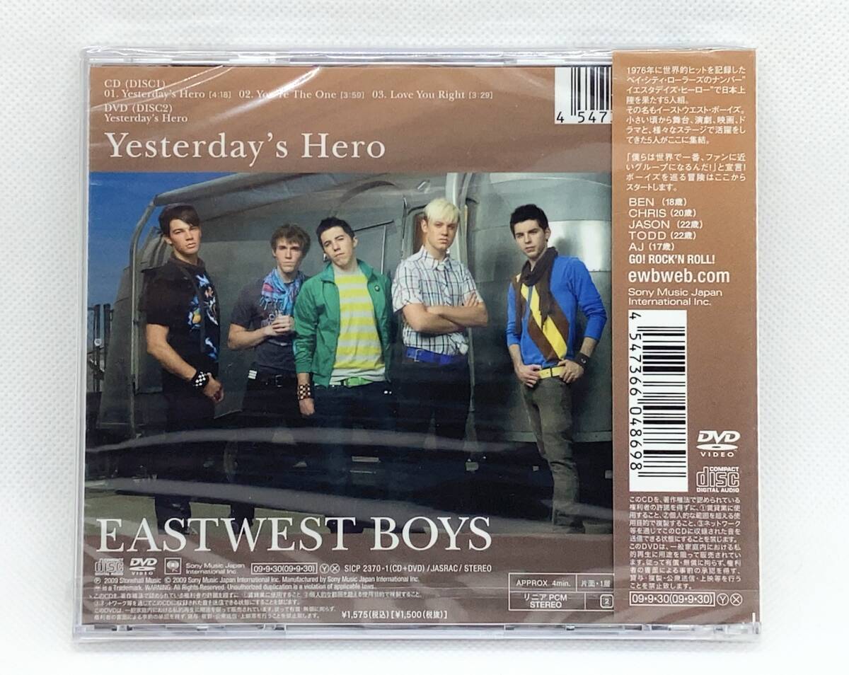 【 初回DVD付 未開封 CD 】◎ EASTWEST BOYS イーストウエスト・ボーイズ ／ Yesterday's Hero ◎ SICP 2370-1 (CD+DVD)_画像3