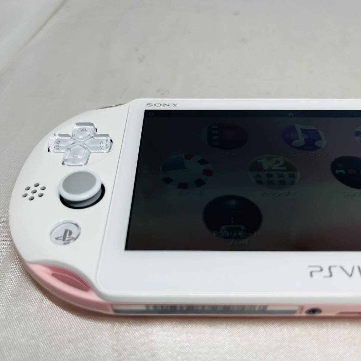 ★1円〜美品 動作確認済 SONY PS Vita PCH-2000ZA19 ライトピンク ホワイトWi-Fiモデル 本体 light pink white FW3.74