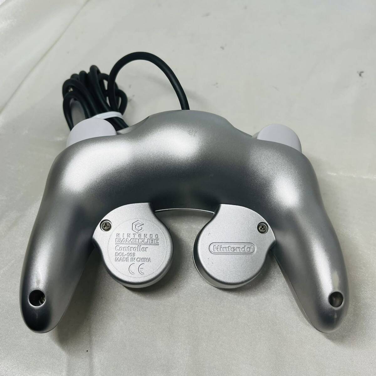 *1 jpy ~ beautiful goods operation verification settled nintendo Game Cube controller silver 2 piece set Nintendo GAMECUBE GC Silver