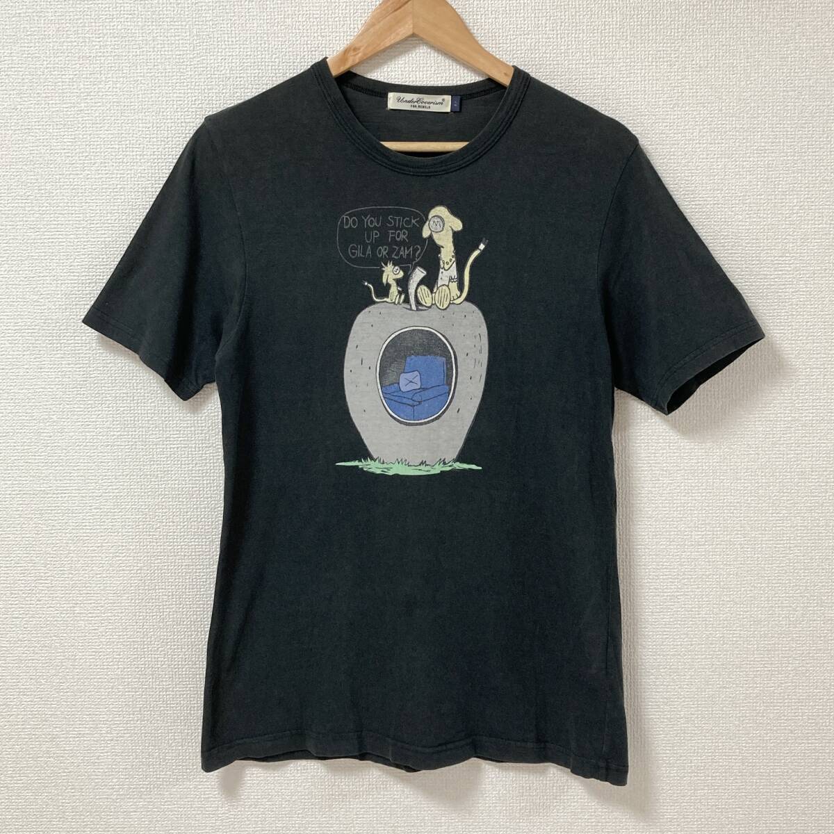 UNDERCOVER ギラップル GRACE スヌーピー オマージュ Tシャツ 黒 2サイズ アンダーカバー 半袖 カットソー Tee GILA archive 3100198