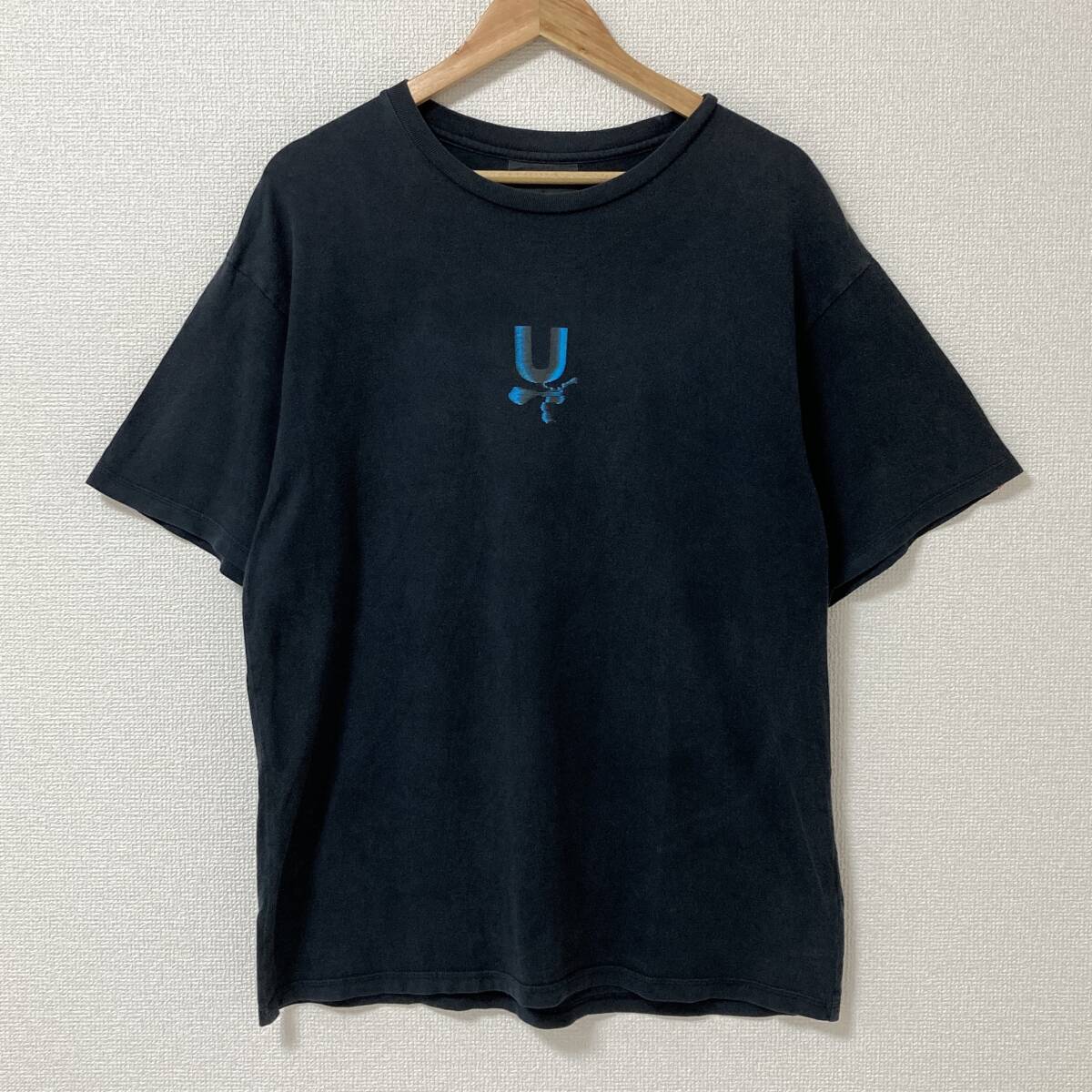2000SS gfy期 SK務PT UNDERCOVER Uロゴ Ｔシャツ ONE REBEL ブラック 黒 Lサイズ アンダーカバー 半袖 カットソー VINTAGE archive 3110311_画像2