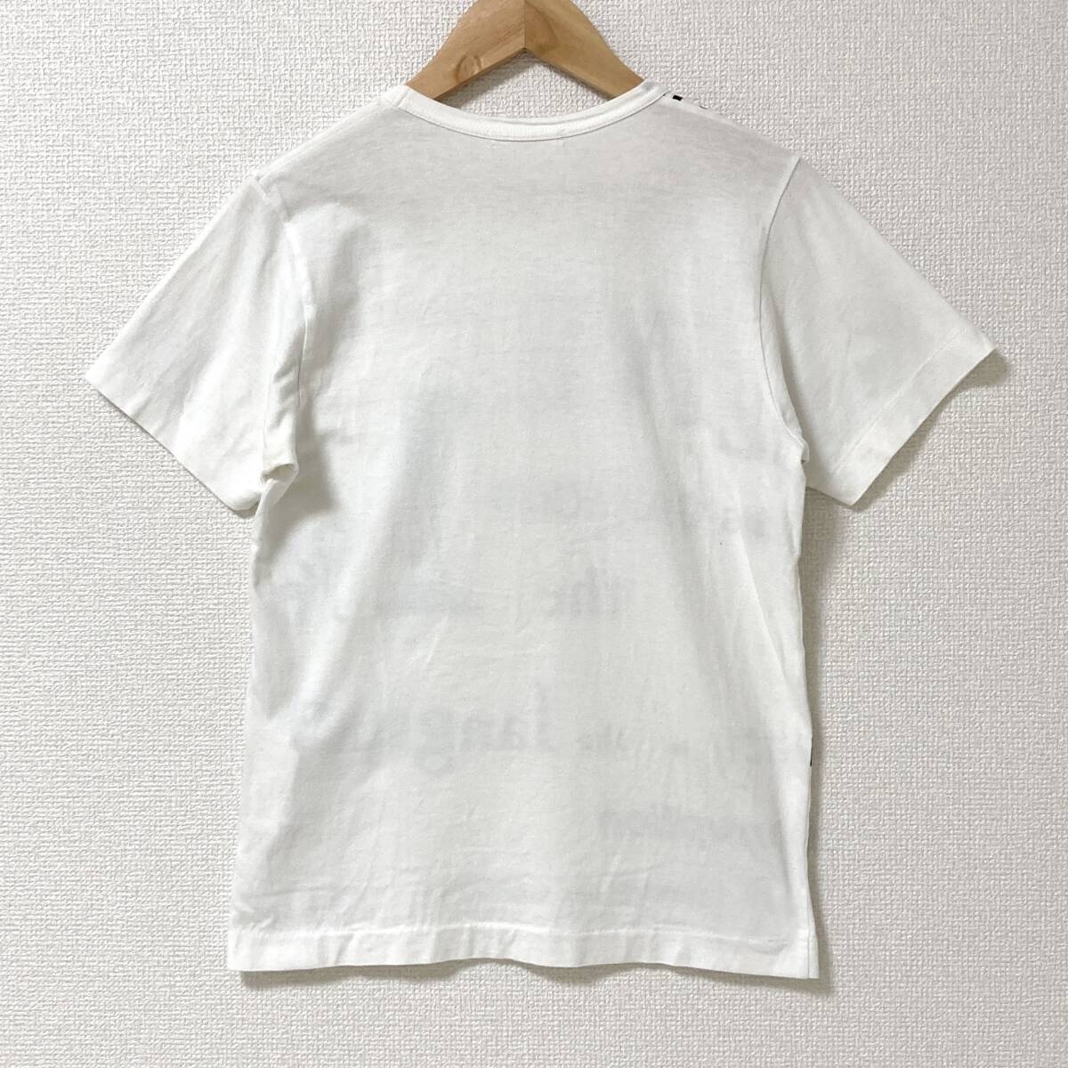 AD2003 COMME des GARCONS 総柄 メッセージ ロゴ Tシャツ ホワイト 白 コムデギャルソン 半袖 カットソー Tee VINTAGE archive 3080417の画像2